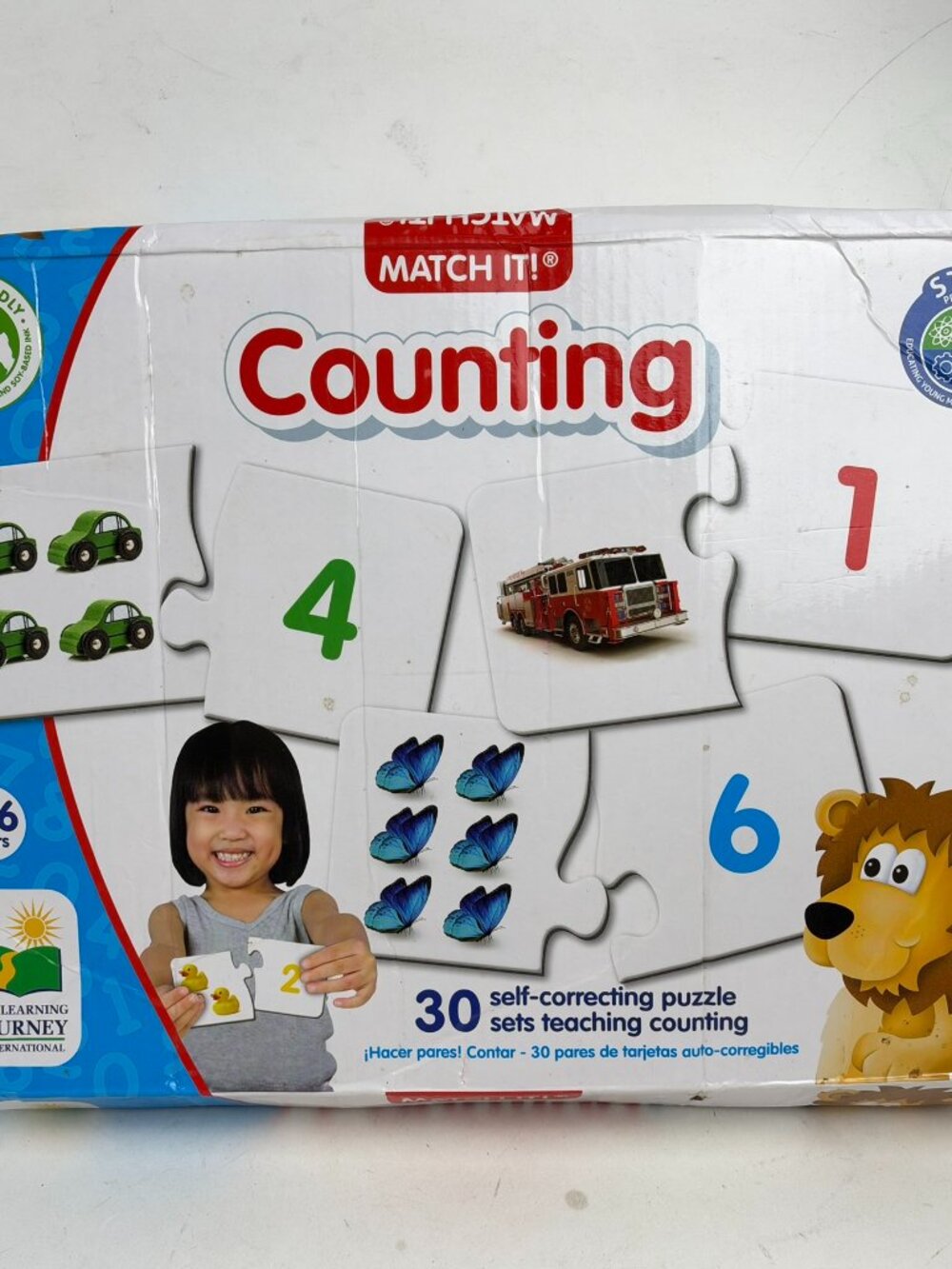 The Learning Journey Match It! Counting Puzzle 30 Sets Ages 3-6 STEM Educational